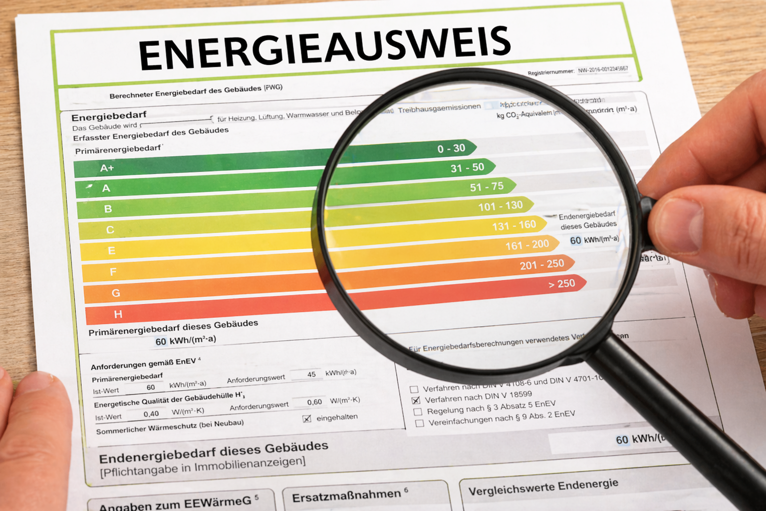 Energieausweis (Verbrauch & Bedarf)